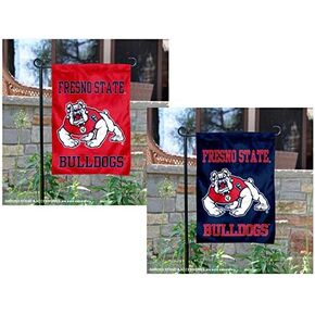 Fresno State Bulldogs Dual Logo Garden Flag