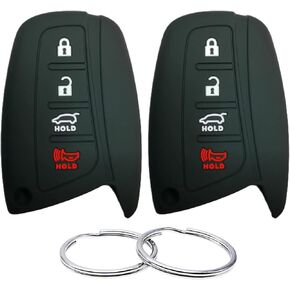 Silicone Rubber Key Fob Cover Compatible with 2013-2016 Hyundai Azera Equus Genesis Santa Fe SY5DMFNA04 95440-4Z200 SVI-DMFNA04 8325A-DMFNA04 SY5DMFNA433 SVI-DMFNA433 8325A-DMFNA433 in Saudi Arabia