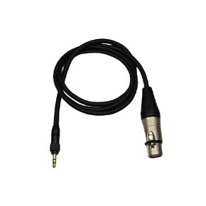 XLR to 3.5mm Adapter Cable 3.3ft 3 Pin XLR Female to Locking 1/8 inch Unbalanced Microphone Audio Cable, XLR Female to 3.5mm Male Cable for Microphone Camcorders DSLR Cameras and More