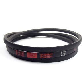 A24 4L260 V-Belt, A/4L Section, Natural Rubber/SBR/Polyester, 26" Outside Length, 1/2" Top Width, 11/32" Thick