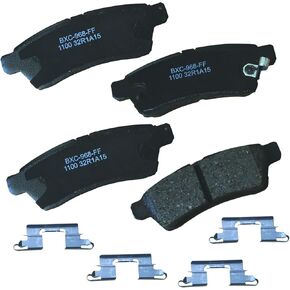 Bendix SBC1100 Premium Brake Pad Set for Select Models Nissan Frontier 2015-2005, Xterra 2005, Xterra 2015-2008, Suzuki Equator 2012-2009-(Rear)