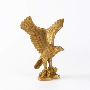 BRABUD Brass Fengshui Handmade Fortune Eagle/Hawk Statue Home Office Decoration Gift