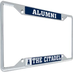 Desert Cactus The Citadel Military College of South Carolina Bulldogs Metal License Plate Frame for Front or Back of Car Officially Licensed (Alumni)