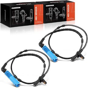 A-Premium ABS Wheel Speed Sensor Compatible with BMW Models - X3 2004 2005 2006 2007 2008 2009 2010 - Rear Driver and Passenger Side, 2-PC Set, Replace# 34523405907, 34523420331