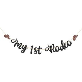 My 1st Rodeo Banner, Mexican Theme First Birthday Party Decoration Banner for Little Cowboy Cowgirl, Wild West 1st Birthday Party Supplies