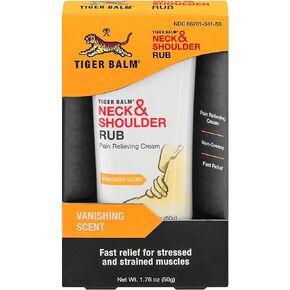 Tiger Balm Neck & Shoulder Rub Vanishing Scent 1.76 oz (Pack of 3)