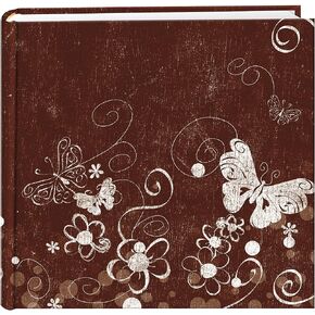 Pioneer Photo Albums 200 Pocket Printed Aged Butterfly Swirl Design Photo Album for 4 by 6-Inch Prints