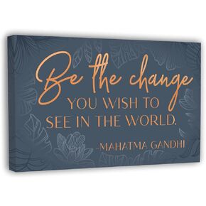 Inspirational Poster - Wall Decor for Bedroom, Office, Living Room - Framed Canvas - 10 x 16.5 Inch Motivational Print