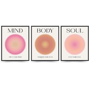 PLKMN Dorm Decor, Dorm Room Essentials for Girls, Jesus Wall Art Prints 8x10,Jesus Is The Way and The Truth and The Life Bible Verse Wall Art, Pink Aura Prints Inspirational Decor for Bedroom,Set of 3 Unframed