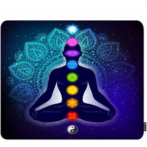 Colorful Chemistry Experiment Mouse Pad Leaf Cell Test Tube Thermometer Microscope Science Fun Non-Slip Rubber Mousepad 9.5x7.9 Inch for Computer, Laptop