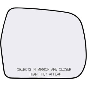 Passenger Side Mirror Glass Assembly With Plastic Backing Plate Heated Compatible with 2001-2007 Toyota Highlander