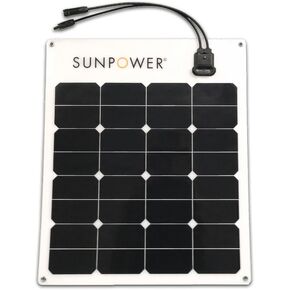 SunPower 50 Watt Flexible Monocrystalline High Efficiency Solar Panel