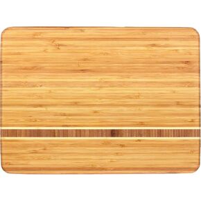 Totally Bamboo Martinique Bamboo Serving and Cutting Board, 15" x 11"