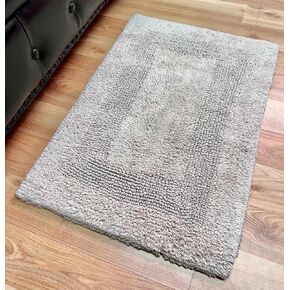 KEMA Soft 100% Cotton Halloween Pumpkin-Style Regular Use Rectangular Spa Mat Rug Plush Water Absorbent, Decorative Border - for Bathroom Vanity, Bathtub/Shower - Machine Washable - 1 Pack in Kuwait