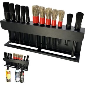 2-in-1 Car Detailing Spray Bottle and Brush Holder | Premium Quality | Easy Installation | 12-Piece Detailing Brush Kit Included | Organize Your Car Cleaning Accessories