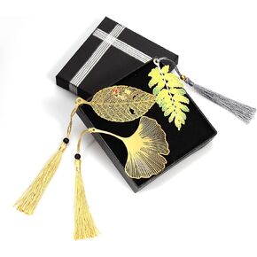 Metal Leaf Tassel Bookmarks - As The Best Gift
