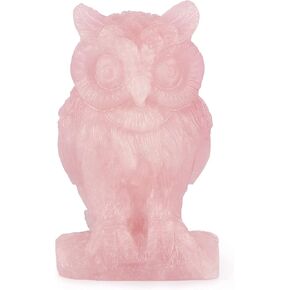 Artistone Crystal Owl Figurine Decoration Hand Carved Amethyst Owls Statue 2 inch a Symbol of Wisdom The Guardian of Halloween Decor