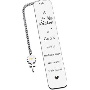 Sister Gifts from Sisters Christian Bookmark Gifts for Sister Godsister Birthday Gifts for Sister First Communion Confirmation Gifts for Her Sister Big Sister Christmas Gifts for Sister Women Adult