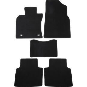 Car Floor Mats Kit Compatible for Toyota Camry 2017-2024, Non-Slip Velour Black Front and Rear Full Set Auto Floor Carpet Liners Rugs