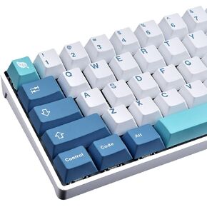 Hyekit PBT Keycaps, 134 Keycaps Shoko Dye-Sublimation Keycap Set 6.25u 7u Spacebar Cherry Profile Keycaps for Mechanical Keyboards English (US) Layout