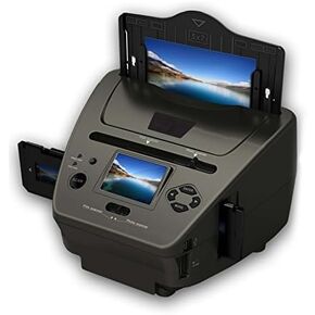 Pyle Media Instant Film&Slide Digitizer Scanner-Format Size 35mm 135mm Negative Photo Converter to Super High Resolution 5.1 MP-Portable Stand Alone 2.4" Inch Color Digital LCD Screen PSCNPHO53,Black