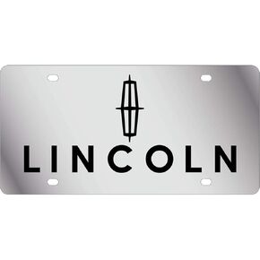 Eurosport Daytona- Compatible with -, Lincoln - Stainless Steel License Plate