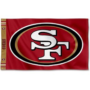 San Francisco 49ers Printed Header 3x5 Foot Banner Flag