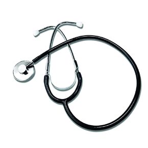 Labtron Lightweight Single Head Stethoscope, Blood Pressure Medical Monitoring Kit, Black, 300DLX