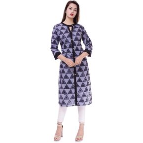 Indian Women's Printed Cotton Kurti Top