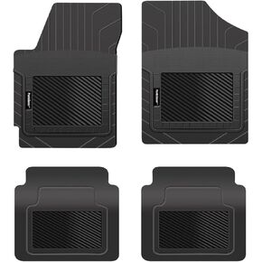 PantsSaver Custom Fit Floor Mats for Maserati Quattroporte 2014-2023 All Weather Protection -4 Piece Set (Black)- High Raised Border Protection Great for Catching Spills