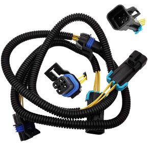 2PCS Black Oxygen O2 Sensor Header Extension Harness 24 inches long for LS LS1 Camaro Firebird Pontiac Chevy