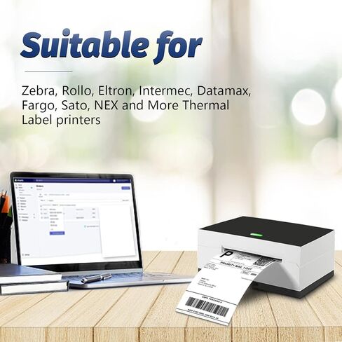 ملصقات شحن حراري مباشر مقاس 4 × 6 بوصة - درجة تجارية - مثقوبة - 4 × 6 بوصة - 500 ملصق مروحي in Kuwait