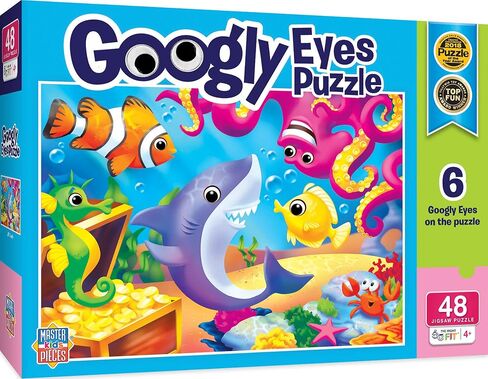 MasterPieces – 48 Piece Jigsaw Puzzle for Kids 4+ Years, Pets with Googly Eyes, Educational and Fun Game, Gift Idea for Children, 19" x 14 in Saudi Arabia