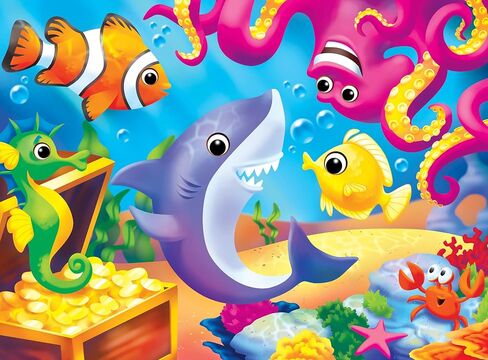 MasterPieces – 48 Piece Jigsaw Puzzle for Kids 4+ Years, Pets with Googly Eyes, Educational and Fun Game, Gift Idea for Children, 19" x 14 in Saudi Arabia
