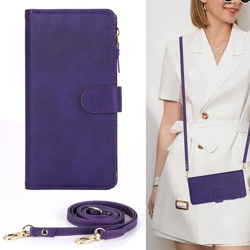 جراب Jaorty Crossbody iPhone 15 مع حبل حزام، جراب محفظة هاتف Apple iPhone 15 للنساء مع حامل بطاقات، جراب جلدي مغناطيسي قابل للطي لهاتف iPhone 15 مع محفظة، 6.1 بوصة ذهبي وردي in Kuwait