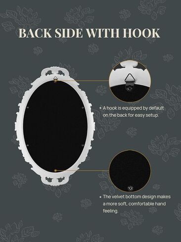 Decorative Wall Mirror, Vintage Hanging Mirrors for Bedroom Living Room Gold, Pack of in Saudi Arabia