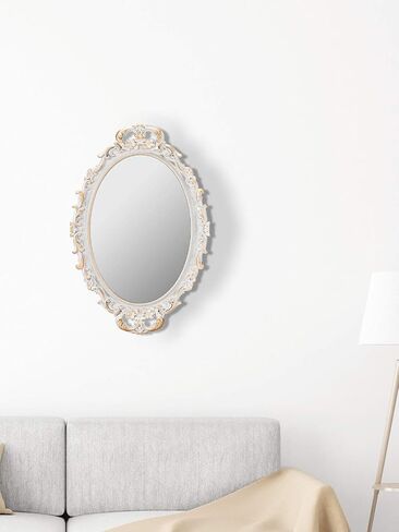 Decorative Wall Mirror, Vintage Hanging Mirrors for Bedroom Living Room Gold, Pack of in Saudi Arabia