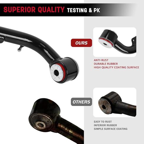 2-4" Front Upper Control Arms For 2000-2010 Silverado Sierra 2500HD 3500HD 2003-2009 H2 with Ball Joint, 2PCS Adaption 2-4" Lift Suspension Kit Adjustable Control Arm in Saudi Arabia