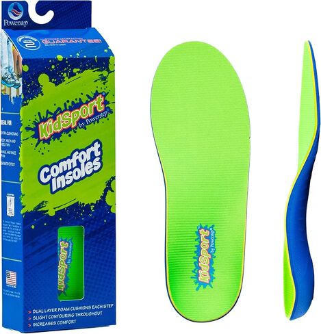 Powerstep Shoe's KidSport Insole, green/blue in Saudi Arabia