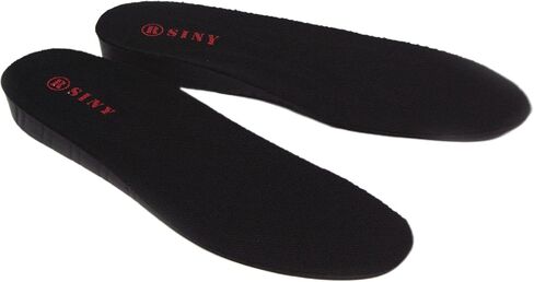 SINY® نعال حذاء لتقويم العظام للنساء بطول كامل 2 سم ارتفاع الكعب وألم القدم المسطحة 0.8 بوصة وسادة سوداء in Kuwait