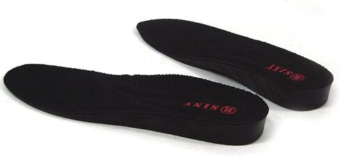 SINY® نعال حذاء لتقويم العظام للنساء بطول كامل 2 سم ارتفاع الكعب وألم القدم المسطحة 0.8 بوصة وسادة سوداء in Kuwait