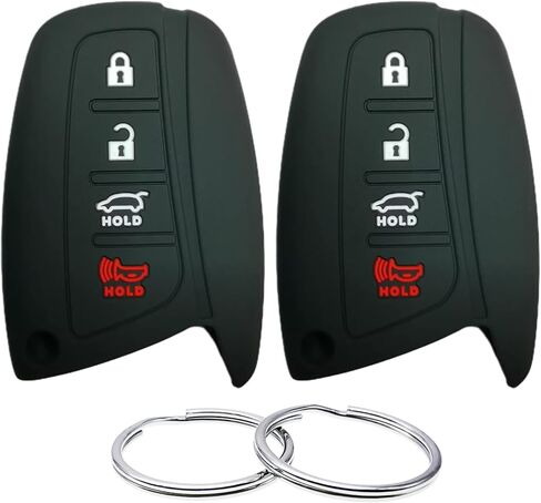 Silicone Rubber Key Fob Cover Compatible with 2013-2016 Hyundai Azera Equus Genesis Santa Fe SY5DMFNA04 95440-4Z200 SVI-DMFNA04 8325A-DMFNA04 SY5DMFNA433 SVI-DMFNA433 8325A-DMFNA433 in Saudi Arabia