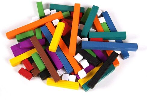 hand2mind Plastic Cuisenaire Rods Individual Set, Math Manipulatives, Montessori Math Rods, Math Counters, Math Blocks, Counting Blocks, Montessori Math, Fraction Bars, Number Rods (Set of 74) in Saudi Arabia