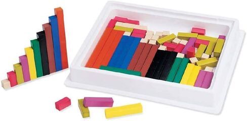 hand2mind Plastic Cuisenaire Rods Individual Set, Math Manipulatives, Montessori Math Rods, Math Counters, Math Blocks, Counting Blocks, Montessori Math, Fraction Bars, Number Rods (Set of 74) in Saudi Arabia