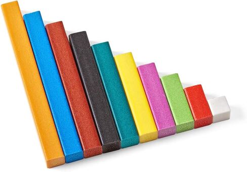 hand2mind Plastic Cuisenaire Rods Individual Set, Math Manipulatives, Montessori Math Rods, Math Counters, Math Blocks, Counting Blocks, Montessori Math, Fraction Bars, Number Rods (Set of 74) in Saudi Arabia