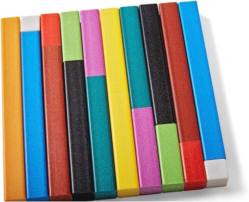 hand2mind Plastic Cuisenaire Rods Individual Set, Math Manipulatives, Montessori Math Rods, Math Counters, Math Blocks, Counting Blocks, Montessori Math, Fraction Bars, Number Rods (Set of 74) in Saudi Arabia