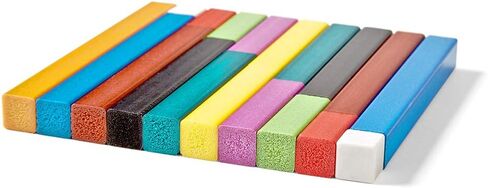 hand2mind Plastic Cuisenaire Rods Individual Set, Math Manipulatives, Montessori Math Rods, Math Counters, Math Blocks, Counting Blocks, Montessori Math, Fraction Bars, Number Rods (Set of 74) in Saudi Arabia
