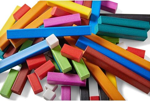 hand2mind Plastic Cuisenaire Rods Individual Set, Math Manipulatives, Montessori Math Rods, Math Counters, Math Blocks, Counting Blocks, Montessori Math, Fraction Bars, Number Rods (Set of 74) in Saudi Arabia