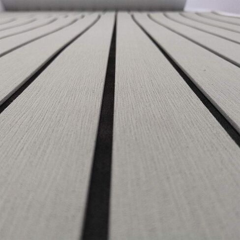 Eva Foam Yacht Deck Sheet Faux Teak Boat Flooring Non-Slip Mats Waterproof Self-Adhesive Flooring Material for Motorboat RV Yacht Kayak Swimming Pool 94.5“×35.4" in Saudi Arabia