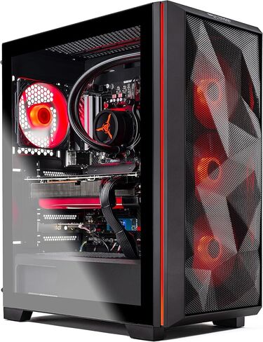 Skytech Gaming Skytech Chronos Gaming PC Desktop – AMD Ryzen 7 5800X 3.8 GHz, NVIDIA RTX 4070 Ti, 1TB NVME SSD, 16GB DDR4 RAM 3200, 750W Gold PSU, 360mm AIO, 11AC Wi-Fi, Windows 11 Home 64-bit,Black in Saudi Arabia